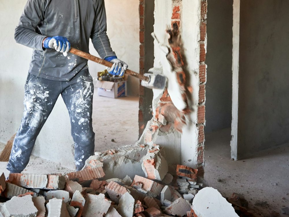 Rivningsarbete i Malmö